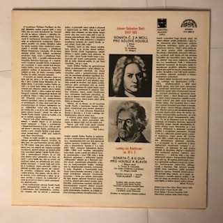 LP Johann Sebastian Bach: Johann Sebastian Bach Bwv1003 / Ludwig van Beethoven Op 30 C 3
