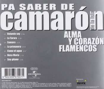 CD El Camarón De La Isla: Pa Saber De Camarón (Alma Y Corazón Flamencos)