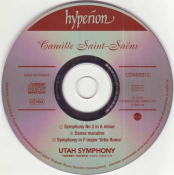 CD Camille Saint-Saëns: Symphony No 2 A Minor ∙ Symphony In F Minor 'Urbs Roma' ∙ Dans Macabre