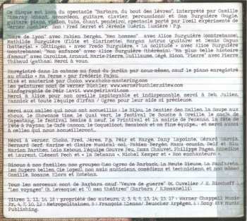 CD Camille Simeray: Barbara, Du Bout Des Lèvres