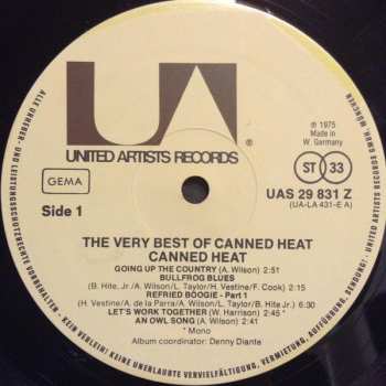 LP Canned Heat: The Very Best Of Canned Heat