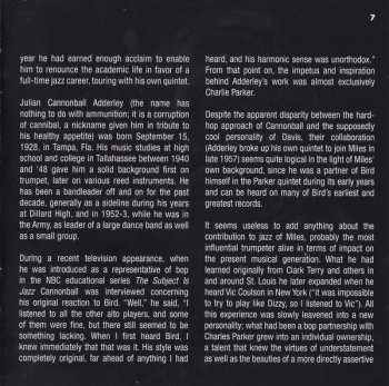 2CD Cannonball Adderley: Somethin' Else (The Stereo & Mono Versions)