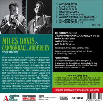 CD Cannonball Adderley: Somethin' Else