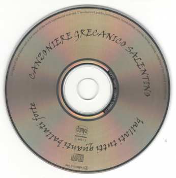 CD Canzoniere Grecanico Salentino: Ballati Tutti Quanti Ballati Forte