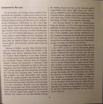 CD Carl Friedrich Abel: Composed To The Soul - Concerti • Quartetti • Arie