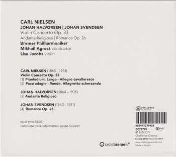 CD Carl Nielsen: Violin Concerto Op. 33 | Andante Religioso | Romance Op. 26