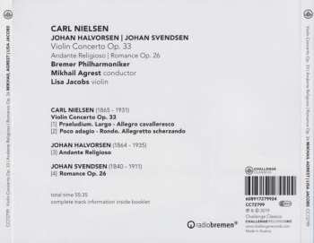 CD Carl Nielsen: Violin Concerto Op. 33 | Andante Religioso | Romance Op. 26