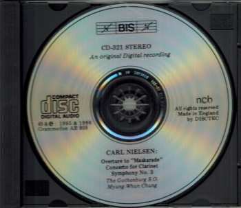 CD Göteborgs Symfoniker: Overture To "Maskarade" / Symphony No.3 Op.27 / Concerto For Clarinet & Orchestra Op.57
