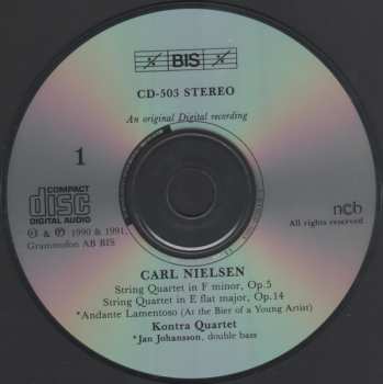 2CD Carl Nielsen: The Four String Quartets / String Quintet ✽ At The Bier Of A Young Artist