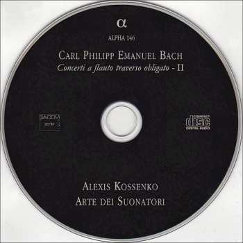 CD Carl Philipp Emanuel Bach: Concerti A Flauto Traverso Obligato - II