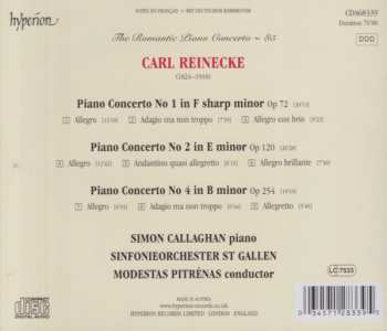 CD Carl Reinecke: Piano Concerto No 1, Op 72 / Piano Concerto No 2, Op 120 / Piano Concerto No 4, Op 254