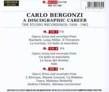 3CD Carlo Bergonzi: A Discographic Career