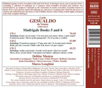 3CD Carlo Gesualdo: Madrigals Books 5 and 6