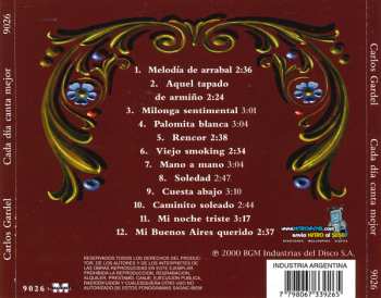 CD Carlos Gardel: Cada Día Canta Mejor