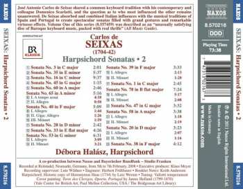 CD Débora Halász: Harpsichord Sonatas • 2