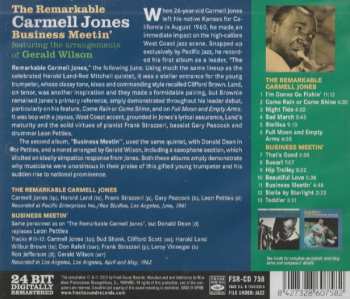 CD Carmell Jones: The Remarkable Carmell Jones / Business Mettin'