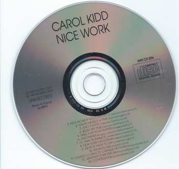 CD Carol Kidd: Nice Work