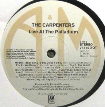 LP Carpenters: Live At The Palladium