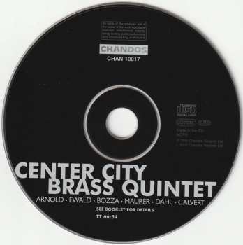 CD Center City Brass Quintet: Arnold · Ewald · Bozza · Maurer · Dahl · Calvert