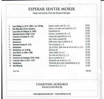 CD Charivari Agréable: Esperar, Sentir, Morir