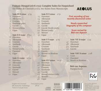 CD Bob van Asperen: Suittes De Clavessin Par Monsieur Dieupart