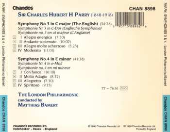 CD The London Philharmonic Orchestra: Symphony No. 3 (The English) • Symphony No. 4
