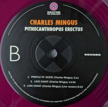 LP Charles Mingus Jazz Workshop: Pithecanthropus Erectus LTD | CLR