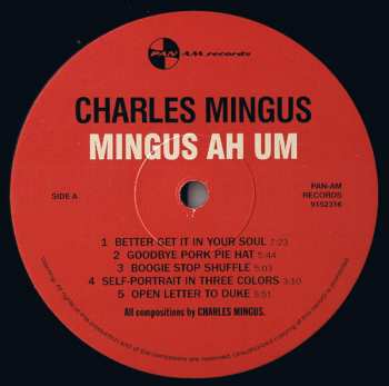 LP Charles Mingus: Mingus Ah Um LTD