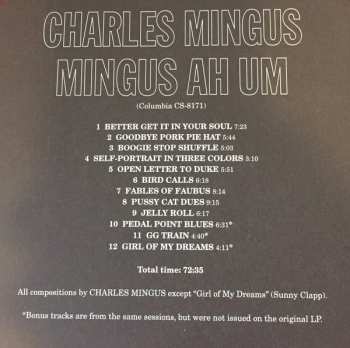 CD Charles Mingus: Mingus Ah Um LTD