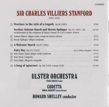 CD Charles Villiers Stanford: A Song Of Agincourt ∙ Overture In The Style Of A Tragedy ∙ Verdun ∙ A Welcome March ∙ Fairy Day