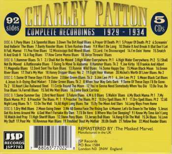 5CD/Box Set Charley Patton: Complete Recordings 1929 - 1934