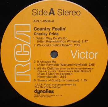 LP Charley Pride: Country Feelin'