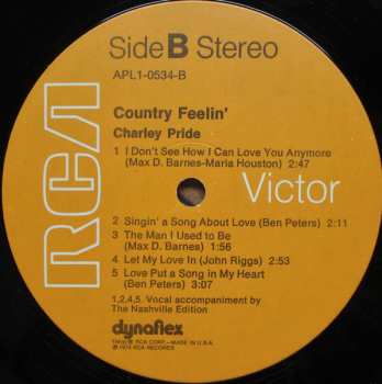 LP Charley Pride: Country Feelin'