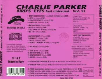 CD Charlie Parker: Bird's Eyes: Last Unissued, Vol. 21