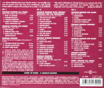 3CD Charlie Parker: The Complete Charlie Parker - Intégrale Charlie Parker Vol.10 - "Back Home Blues" 1951-1952