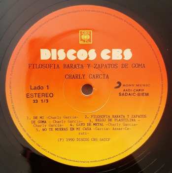 LP Charly Garcia: Filosofia Barata Y Zapatos De Goma