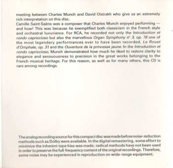 CD David Oistrach: Chausson: Symphony, Poeme • Saint-Saëns: Introduction And Rondo Capriccioso
