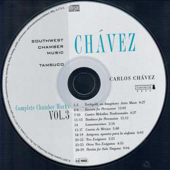 CD Carlos Chávez: Complete Chamber Music Vol. 3