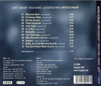CD Chet Baker: Artists Favor