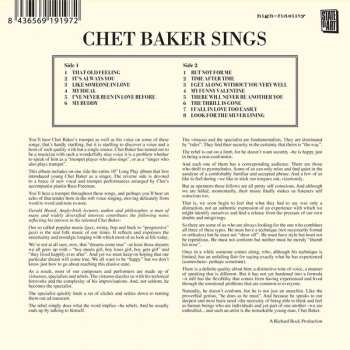 CD Chet Baker: Chet Baker Sings LTD