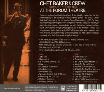 2CD Chet Baker & Crew: At The Forum Theatre: Complete Recordings DIGI