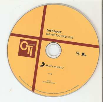 CD Chet Baker: She Was Too Good To Me