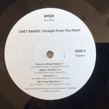 LP Chet Baker: Straight From The Heart - The Great Last Concert, Vol. II
