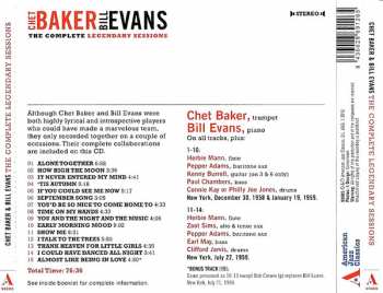 CD Chet Baker: The Complete Legendary Sessions