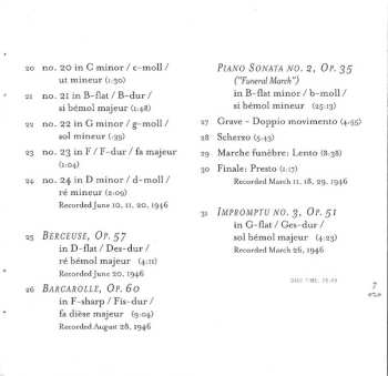 CD Frédéric Chopin: 24 Preludes, Piano Sonata No. 2 ("Funeral March"), Barcarolle, Berceuse, Impromptu No.3