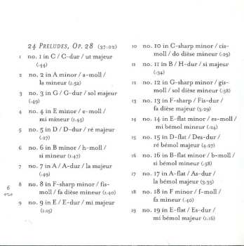 CD Frédéric Chopin: 24 Preludes, Piano Sonata No. 2 ("Funeral March"), Barcarolle, Berceuse, Impromptu No.3