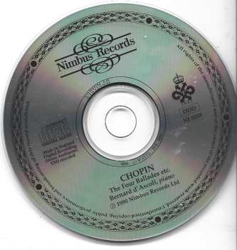 CD Frédéric Chopin: The Four Ballades: Nocturne In C Sharp Minor (posthumous), Berceuse Andante Spianato And Grande Polonaise, Tarantelle