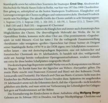 CD Staatskapelle Berlin: Chöre Aus Deutschen Opern