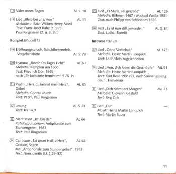 CD Choralschola Der Folkwang Hochschule: Tageszeitenliturgie (Begleit-CD Zu „Morgenlob - Abendlob”)