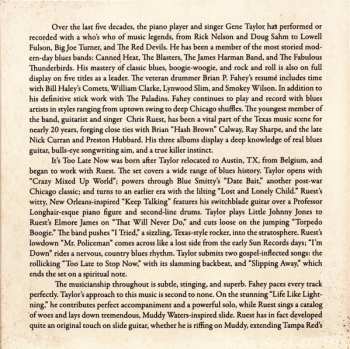 CD Gene Taylor: It's Too Late Now